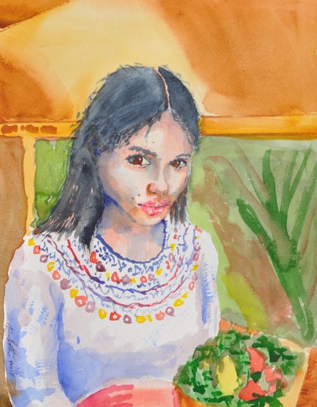 Girl in a Mexican Market