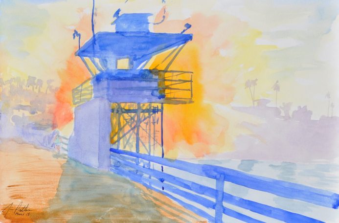 Sunburst on the Pier